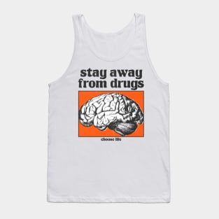 stay away from drugs vintage art Tank Top